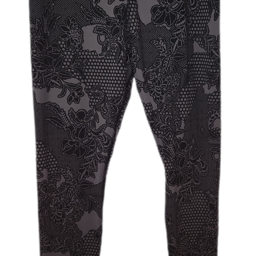 Nike Black and Gray Dri-FIT Leggings